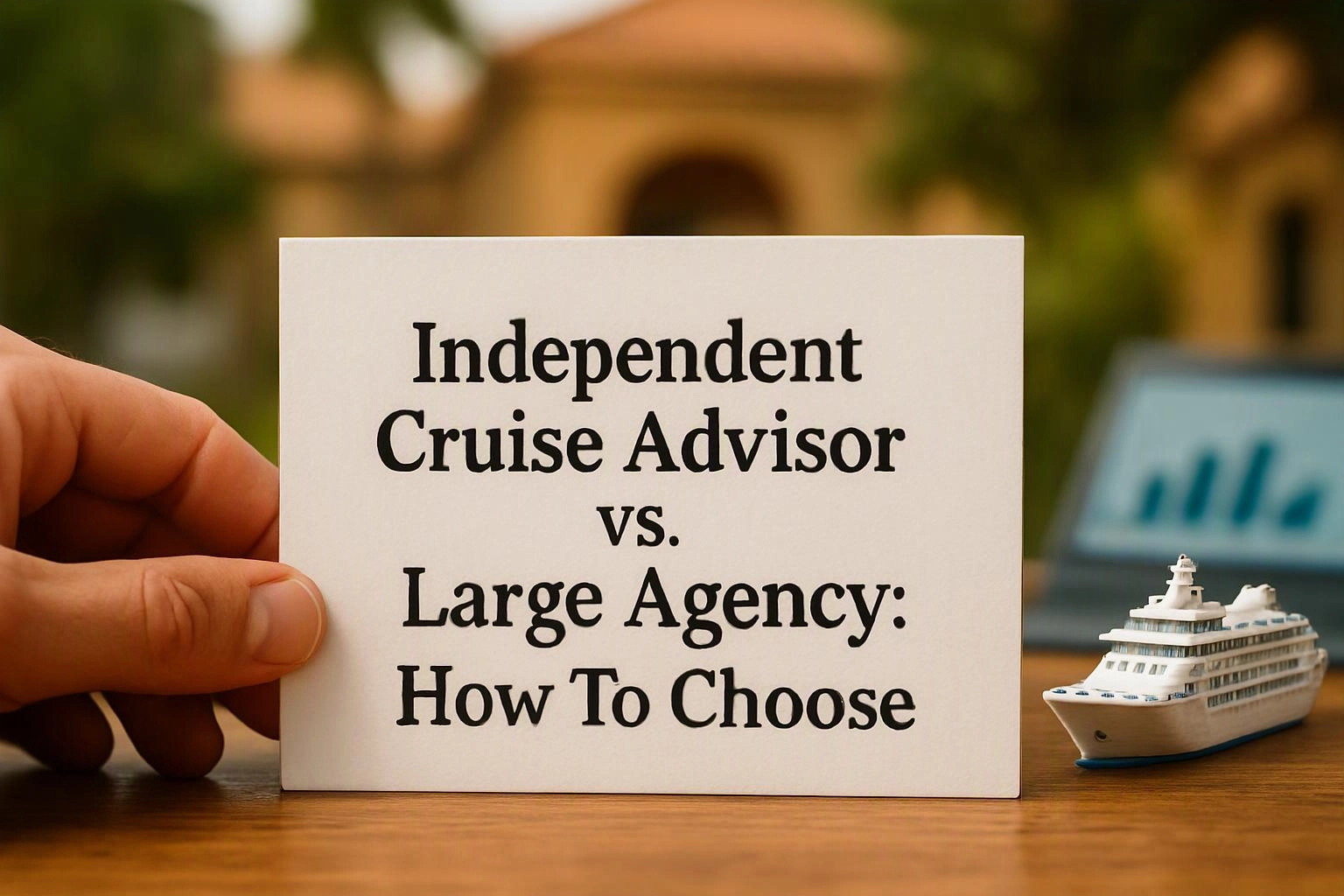 Independent Cruise Advisor vs. Large Agency: How to Choose in Paradise Valley, Arizona